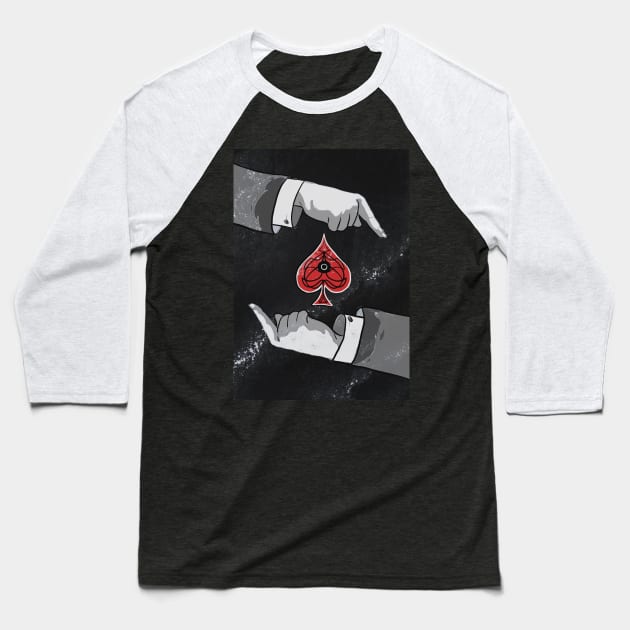 Spades Baseball T-Shirt by theprometeus